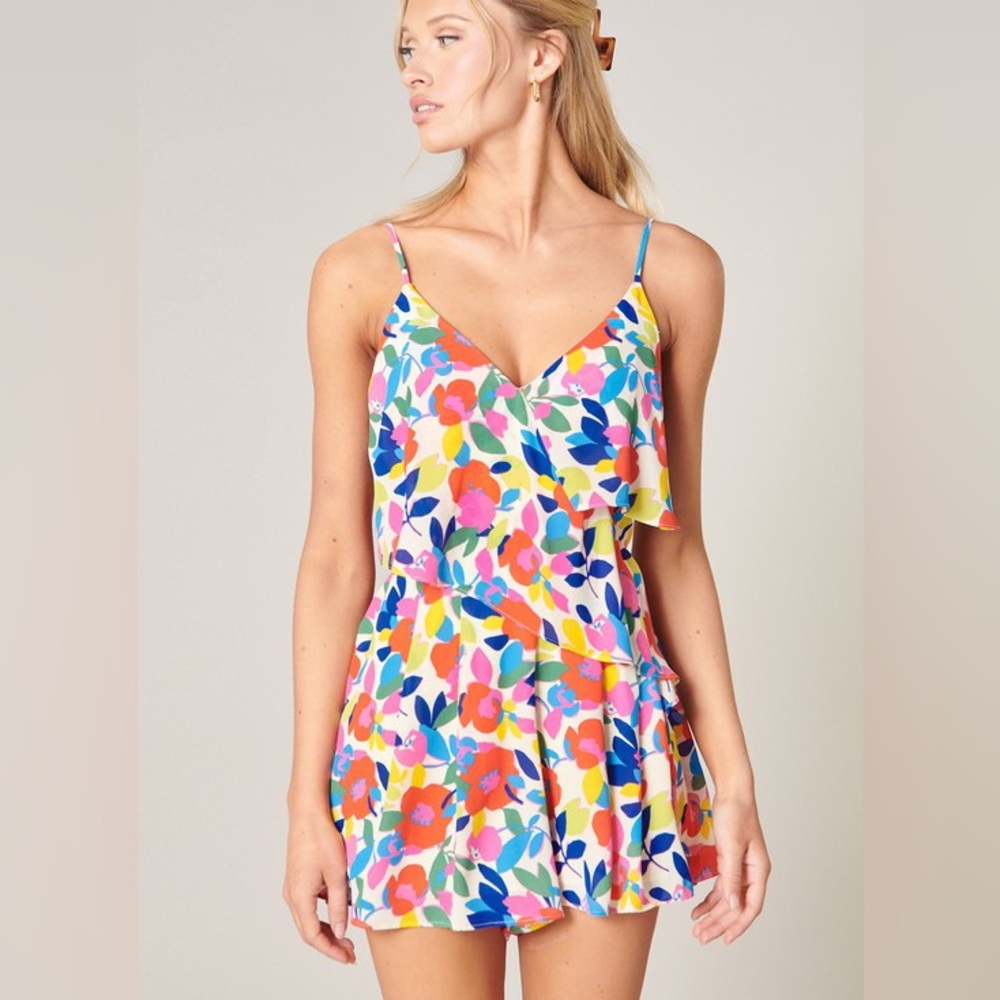 Sugarlips Romper Cece Rainbow Womens Size XS